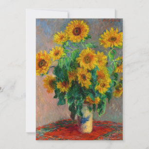 Invitation Les tournesols de Monet