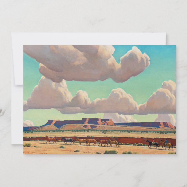 Invitation Les vastes terres de Navajo par Maynard Dixon (Devant)