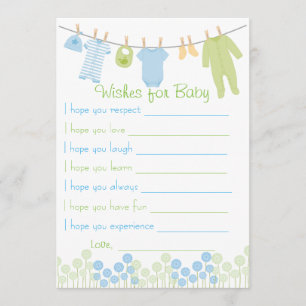 Invitation Les voeux Baby showers Pour Le Jeu Des Bébés