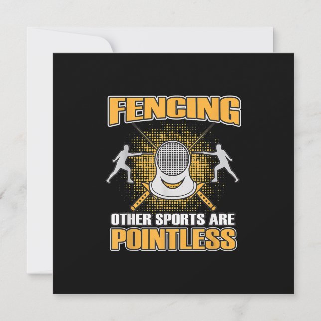 Invitation L'Escrime Ou Le Sport Sont Des Hommes Sans Poing F (Devant)