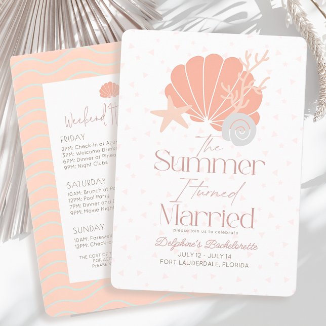 Invitation L'Été J'Ai Été Marié Bachelorette Week-end (Créateur téléchargé)