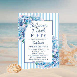 Invitation L'été où j'ai eu n'importe quel âge Fête d'anniver