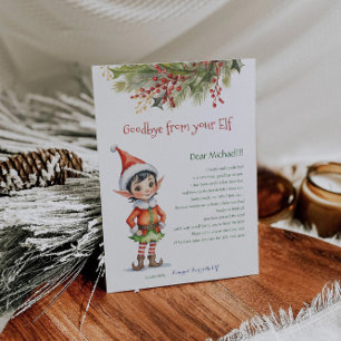 Invitation Lettre aux enfants de Noël de votre elfe