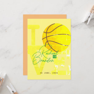 Invitation lettre d'amour au basket-ball, amoureux de basket-