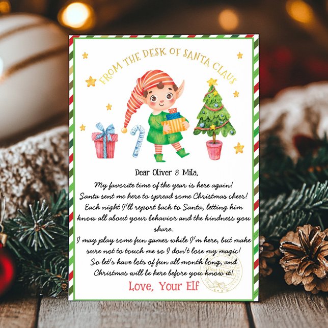 Invitation Lettre de bienvenue de Noël (Créateur téléchargé)