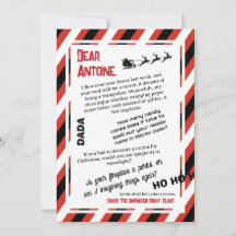 Lettre de DADA du Père Noël Le Traîneau qui a Oubl