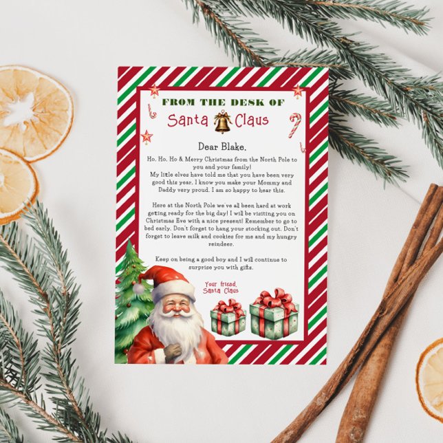 Invitation Lettre de Noël du Père Noël (Créateur téléchargé)