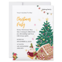 Lettre d'invitation à la fête de Noël