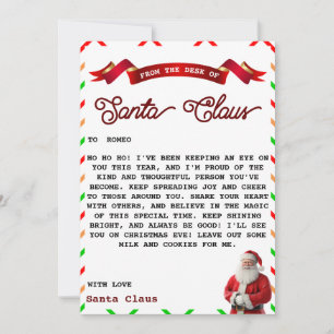 Invitation Lettre du Père Noël