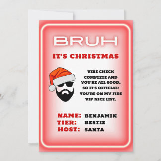 Invitation Lettre père Noël à l'Ado | Liste de Noël