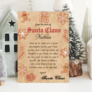 Invitation Lettre personnalisée de Père Noël