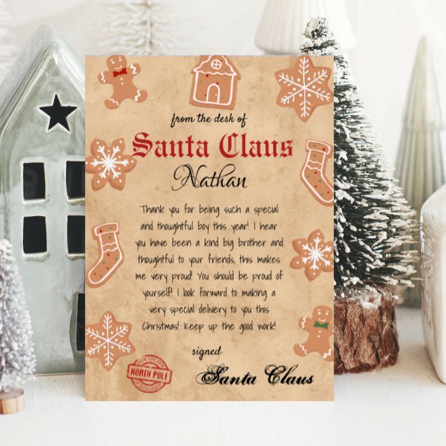 Invitation Lettre personnalisée de Père Noël (Créateur téléchargé)