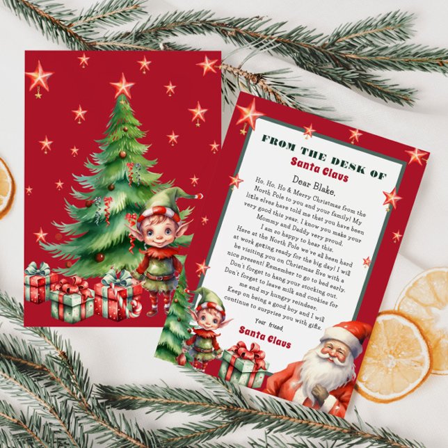 Invitation Lettre personnalisée de Père Noël et Elf (Créateur téléchargé)