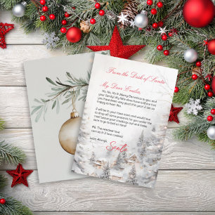 Invitation Lettre personnalisée du modèle du Père Noël