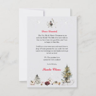 Invitation Lettre personnalisée du Père Noël pour les enfants