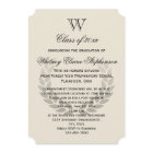 Lettre simple Monogram Classic College Graduation