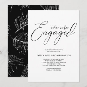 Invitation Lettres de script de la partie d'engagement weddin