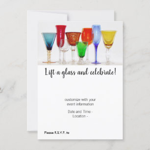 Invitation "Levez un verre"