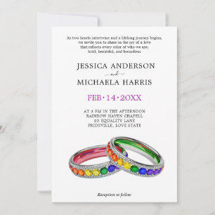 Invitation 🌈 🐦 LGBTQ Entrelacé dans la Fierté