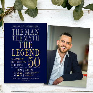 Invitation L'Homme La Légende La Surprise De 50 Ans