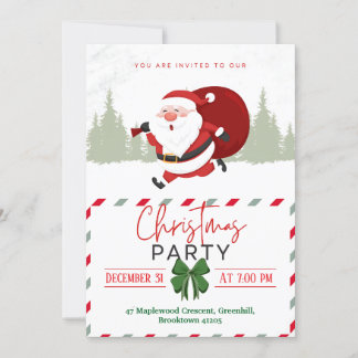 Invitation L'humeur douce de père Noël