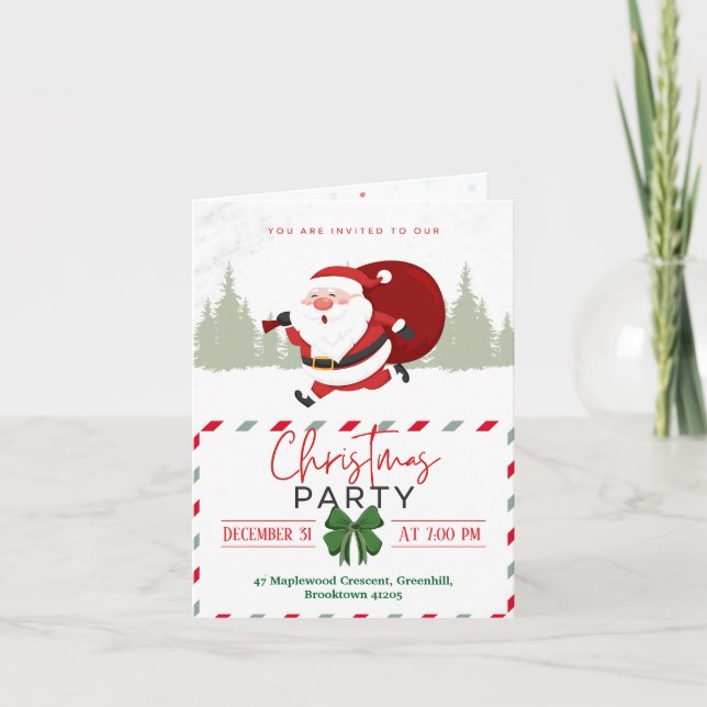 Invitation L'humeur douce de père Noël (Devant)