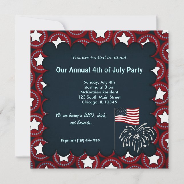Invitation Liberté 4 juillet (Devant)