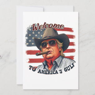 Invitation Liberté pour Trump américain du Golfe