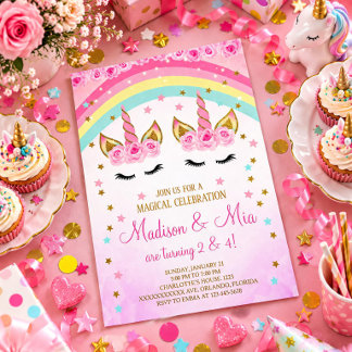 Invitation Licorne, Invitation Licorne Jumelles