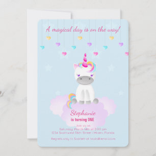 Invitation Licorne Magique