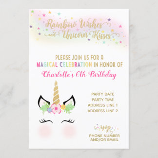 Invitation Licorne | OR ARC-EN-CIEL