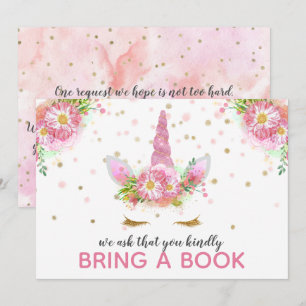 Invitation Licornes en fleurs
