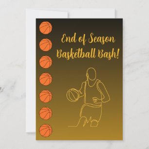 Invitation Lieu du nom de l'événement Sport Thème Basketball