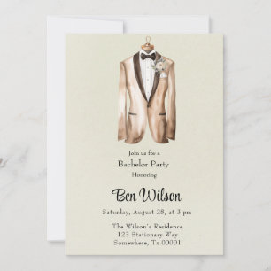 Invitation Light Green Bridesmaiers Bachelor Party