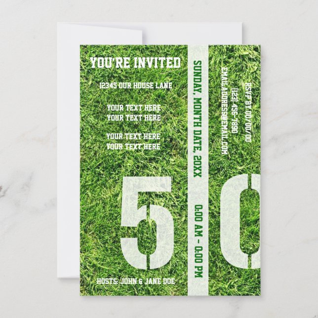 Invitation Ligne 50 - vous êtes invités (Devant)