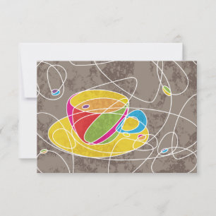 Invitation ligne COFFEE rétro