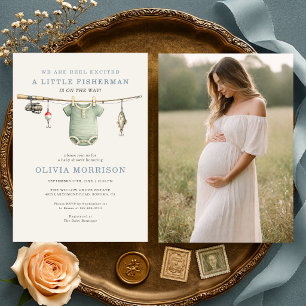 Invitation Ligne de vêtements de pêche excitée pour bébé Show