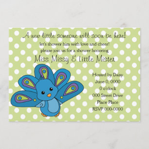 Invitation Lil' Baby Peacock