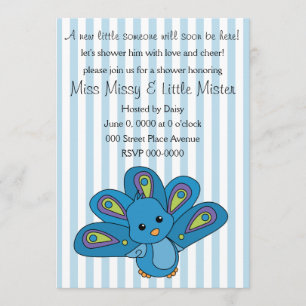 Invitation Lil' Baby Peacock