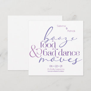 Invitation Lilac Booze nourriture Mauvaise danse déménage Enr