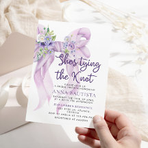 Lilac Bow Shes Attache le noeud Fête des mariées f