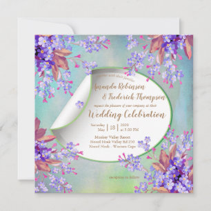 Invitation Lilac Lavender Mariage