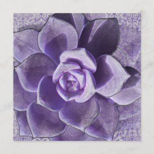 Invitation lilas de Fête de la mariée de