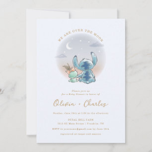 Invitation Lilo et Stitch   Au-dessus de la lune - Baby showe