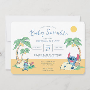 Invitation Lilo et Stitch Beach Bébé Parsemer