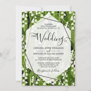 Invitation Lily de la Vallée Mariage de verdure