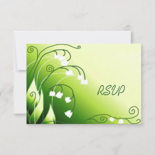 Invitation Lily De La Vallée Réception De Mariage RSVP