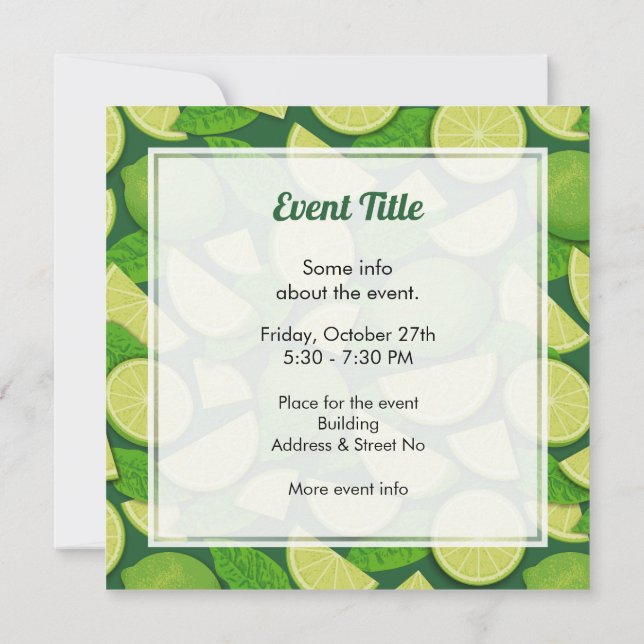 Invitation Lime (Dos)