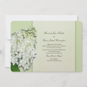 Invitation Limelight Green Hydrangea Papier de mariage person