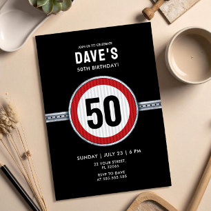 Invitation Limite de vitesse 50e anniversaire 